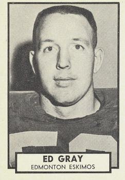 1962 Topps CFL #44 Ed Gray Front
