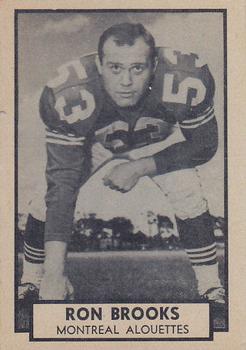 1962 Topps CFL #78 Ron Brooks Front