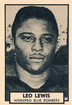 1962 Topps CFL #159 Leo Lewis Front