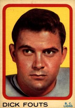 1963 Topps CFL #2 Dick Fouts Front