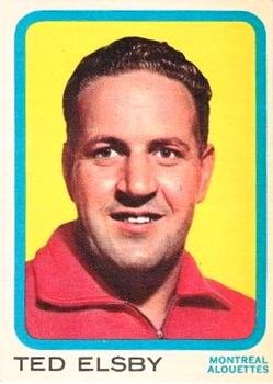 1963 Topps CFL #48 Ted Elsby Front