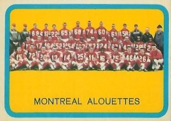 1963 Topps CFL #49 Montreal Alouettes Front