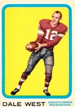 1963 Topps CFL #61 Dale West Front