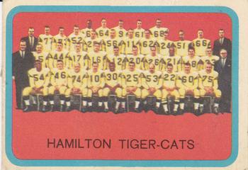 1963 Topps CFL #39 Hamilton Tiger-Cats Front