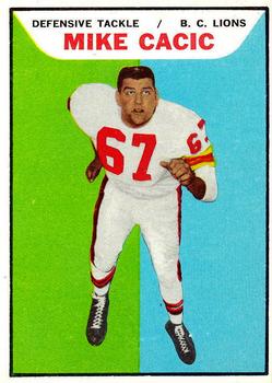 1965 Topps CFL #3 Mike Cacic Front