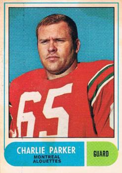 1968 O-Pee-Chee CFL #2 Charlie Parker Front