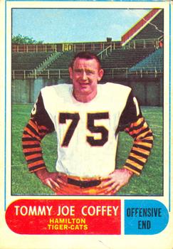 1968 O-Pee-Chee CFL #44 Tommy Joe Coffey Front