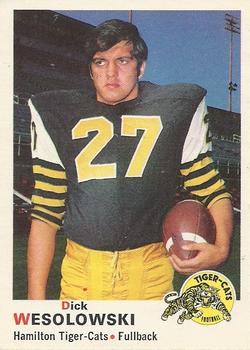 1970 O-Pee-Chee CFL #23 Dick Wesolowski Front