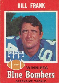1971 O-Pee-Chee CFL #19 Bill Frank Front