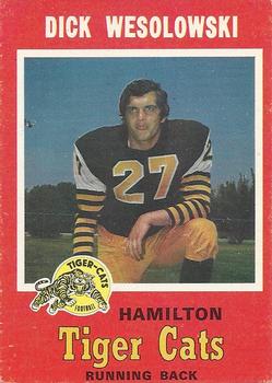 1971 O-Pee-Chee CFL #66 Dick Wesolowski Front