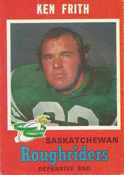1971 O-Pee-Chee CFL #98 Ken Frith Front