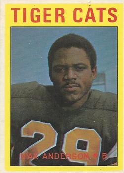 1972 O-Pee-Chee CFL #13 Max Anderson Front