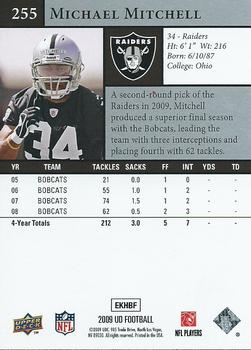 2009 Upper Deck #255 Mike Mitchell Back