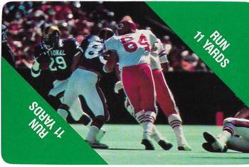 1988 MacGregor NFL Game Cards #NNO Run 11 Yards Front