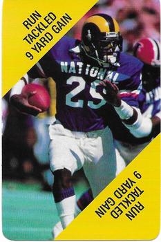 1988 MacGregor NFL Game Cards #NNO Run Tackled 9 Yard Gain Front