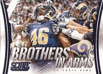 2014 Score - Brothers in Arms Blue #BA-29 St. Louis Rams Front