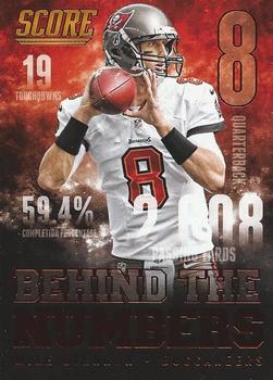 2014 Score - Behind the Numbers Red #BN18 Mike Glennon Front