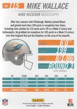2014 Score - End Zone #115 Mike Wallace Back