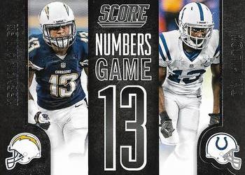 2014 Score - Numbers Game #NG13 Keenan Allen / T.Y. Hilton Front