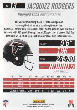 2014 Score - Red Zone #13 Jacquizz Rodgers Back