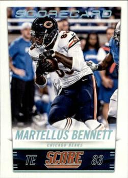 2014 Score - Scorecard #43 Martellus Bennett Front