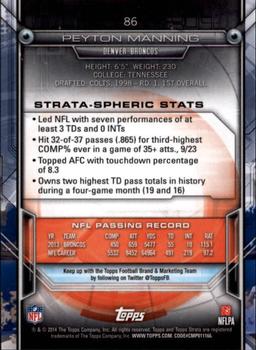 2014 Topps Strata #86 Peyton Manning Back