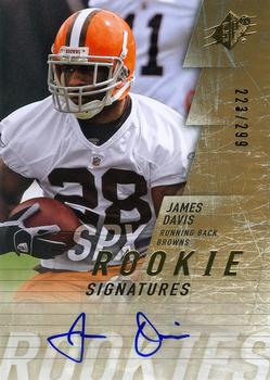 2009 SPx #155 James Davis Front