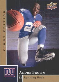 2009 Upper Deck First Edition #152 Andre Brown Front