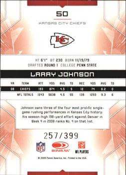 2009 Donruss Limited #50 Larry Johnson Back