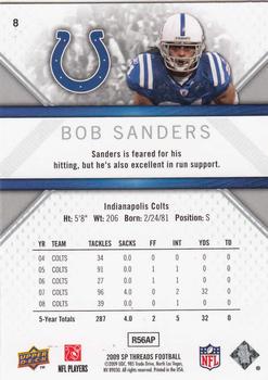 2009 SP Threads #8 Bob Sanders Back