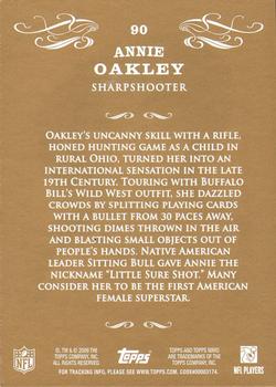 2009 Topps Mayo #90 Annie Oakley Back