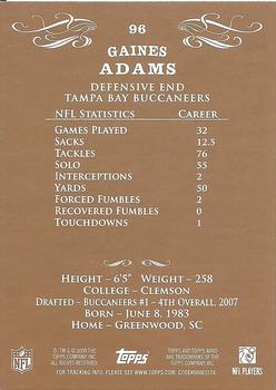 2009 Topps Mayo #96 Gaines Adams Back