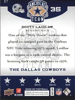 2009 Upper Deck America's Team #87 Scott Laidlaw Back