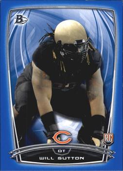 2014 Bowman - Rookies Blue #84 Will Sutton Front