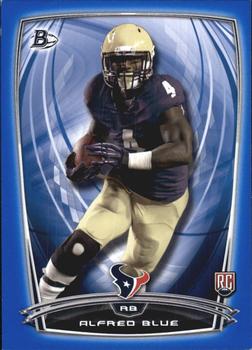 2014 Bowman - Rookies Blue #98 Alfred Blue Front