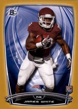 2014 Bowman - Rookies Gold #100 James White Front