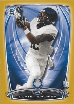 2014 Bowman - Rookies Gold #97 Donte Moncrief Front