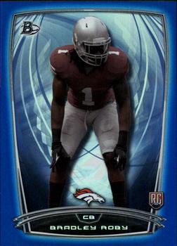 2014 Bowman - Rookies Rainbow Blue #31 Bradley Roby Front