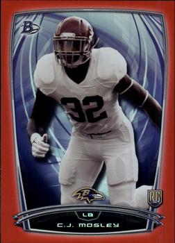 2014 Bowman - Rookies Rainbow Red #34 C.J. Mosley Front