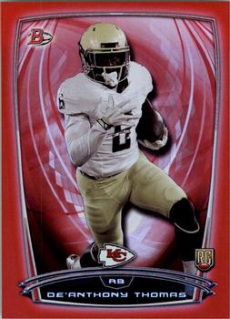 2014 Bowman - Rookies Rainbow Red #38 De’Anthony Thomas Front