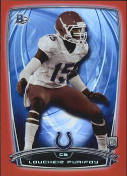 2014 Bowman - Rookies Rainbow Red #81 Loucheiz Purifoy Front