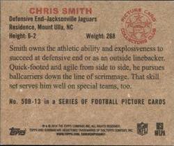 2014 Bowman - Mini #50B-13 Chris Smith Back