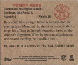 2014 Bowman - Mini #50B-100 Tommy Rees Back