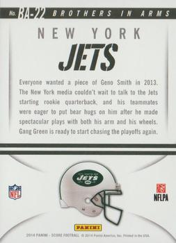 2014 Panini Hot Rookies - Brothers In Arms Red #BA-22 New York Jets Back