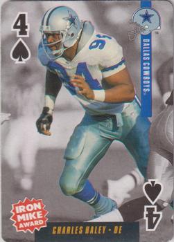1995 Bicycle Ditka's Picks Playing Cards #4♠ Charles Haley Front