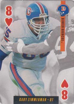 1995 Bicycle Ditka's Picks Playing Cards #8♥ Gary Zimmerman Front