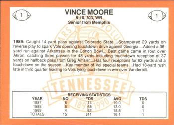 1990 Tennessee Volunteers Centennial #1 Vince Moore Back