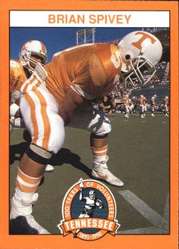 1990 Tennessee Volunteers Centennial #57 Brian Spivey Front