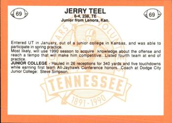 1990 Tennessee Volunteers Centennial #69 Jerry Teel Back