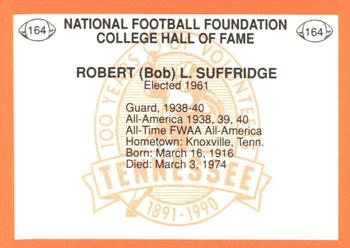 1990 Tennessee Volunteers Centennial #164 Bob Suffridge Back